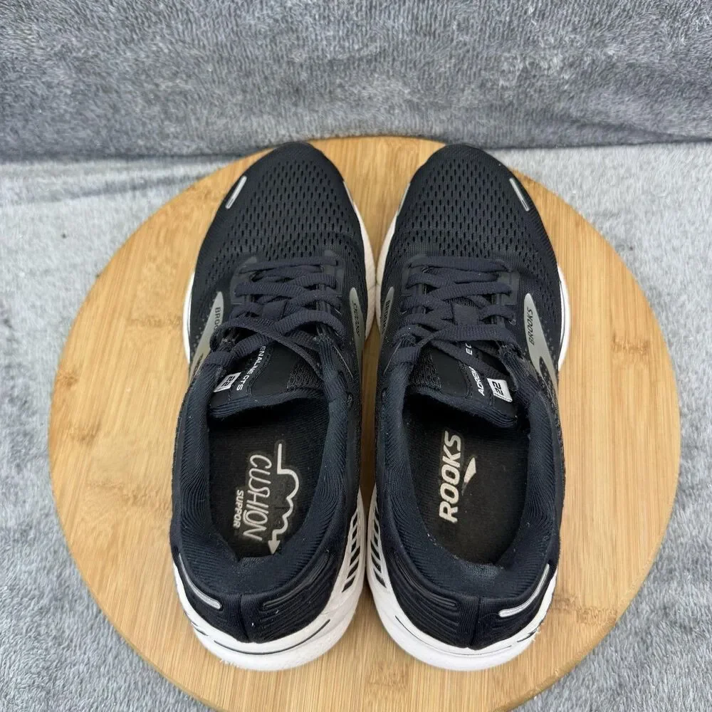 Brooks Adrenaline GTS 22 Shoes Womens Size 7 Black Running Sneakers 1203531B043